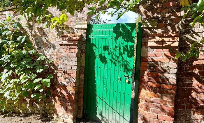 This is an entrance into the West Garden.